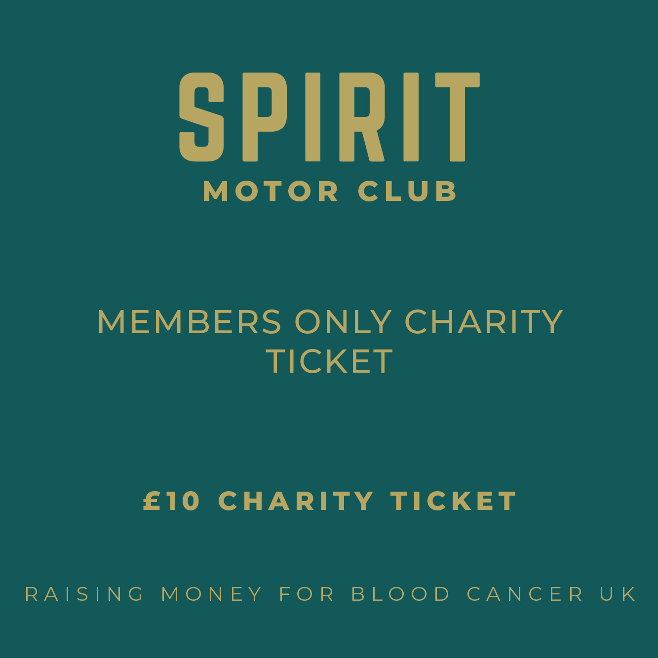 Charity Ticket Raising Money For Blood Cancer UK